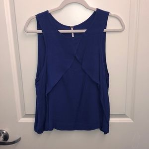 Free People Royal Blue Blouse
